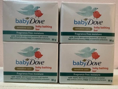 Pack de 2 jabones hidratantes Baby Dove Sensitive Care (8 barras) sin fragancia Foto 1 de 4