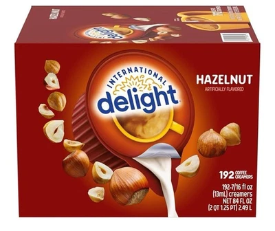 International Delight Hazelnut Coffee Creamer 192-Count Pods