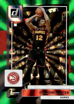 De'Andre Hunter 2022-23 Donruss Green Laser - #64 - Atlanta Hawks - Image 1 of 2