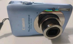 Canon PowerShot SD1300 IS Blue Digital Camera 12.1MP/Battery (Read Description) - Picture 1 of 9