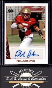 2021 Leaf Memories - 1990 Bronze Phil Jurkovec Auto #/99 Boston College R02 - Picture 1 of 2