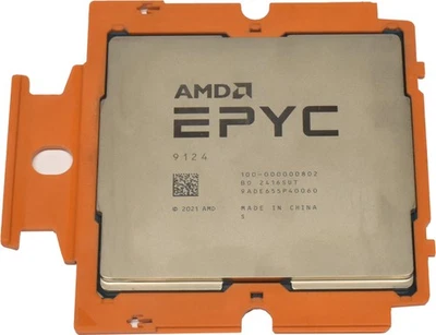AMD EPYC 9124 Processor 16-Core 3.00GHz SP5 64MB L3 Cache 100-000000802 - Image 1 of 4