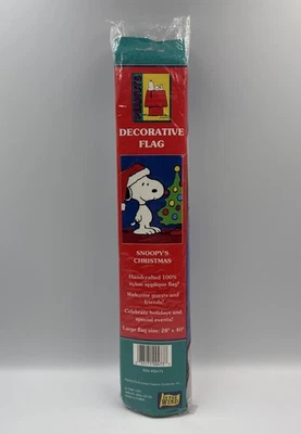 Bandera Decorativa Navidad Peanuts Snoopys 1997 Foto 1 de 4