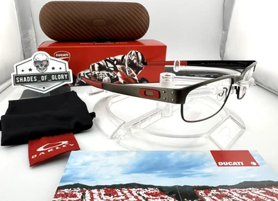 OAKLEY PLACA DE METAL DUCATI GAFAS MARCOS RX LUZ CON ROJO 22-240 53 MM NUEVO RARO Foto 1 de 4