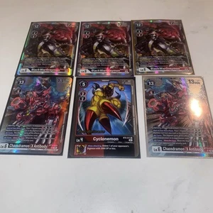 BlackWarGreymon BT8 Chaosdramon X Antibody Cyclonemon Pre Release Black Red Deck - Bild 1 von 3