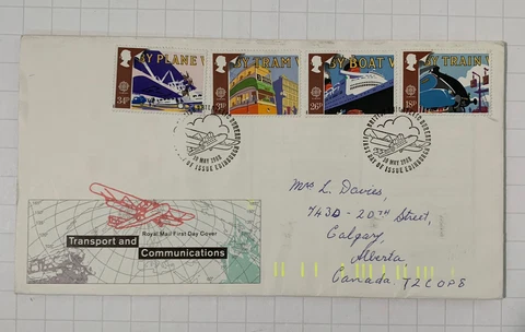 Postage First Day of Cover GB Stamps Transportation 1988 Ephemera Envelope Cover