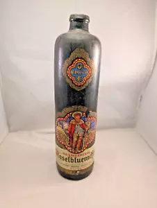 Vintage Beameister Roselbluemchen Stoneware blue stone wear Wine Bottle Germany - Picture 1 of 11