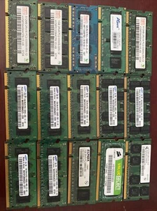 Working JOBLOT of laptop 15 x Laptop RAM - 512mb & 1GB Samsung/Corsair/Hynix - Picture 1 of 7
