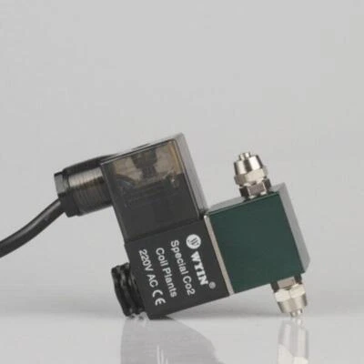 Electroválvula magnética de CO2 regulador baja temperatura acuario pecera válvula solenoide Foto 1 de 4
