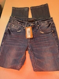 SILVER Sasha Girls Sz 10 Denim Jeans 26" Inseam New With Tags - Picture 1 of 4