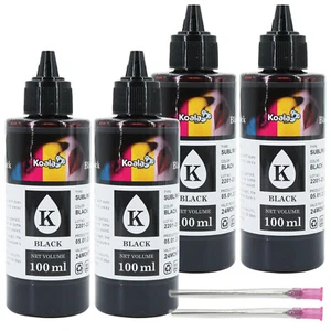 Tinta de sublimación koala 400 ml relleno de tinta negra para impresoras de inyección de tinta Epson HP Canon - Imagen 1 de 13