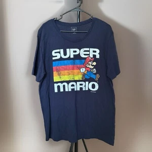 T-Shirt Super Mario™ Regenbogenstreifen - Größe L - Bild 1 von 3