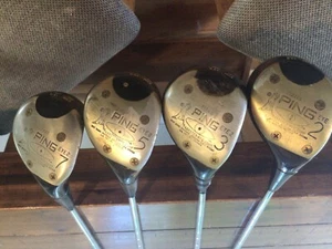 Vintage Ping Eye 2 maderas 2, 3, 5, 7 ZZ Lite ejes de acero diestro - Imagen 1 de 10
