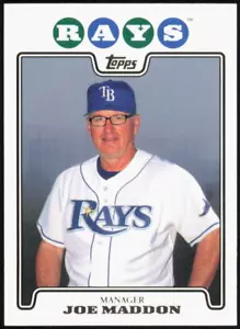 Carta Baseball 2008 Topps #473 Joe Maddon Tampa Bay Rays - Foto 1 di 2