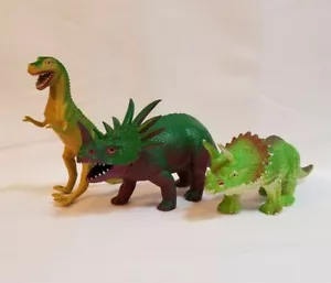Figure vintage Imperial Toys, Dor Mei e dinosauro senza marchio T-Rex Triceratopo - Foto 1 di 12