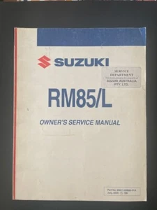 SUZUKI NOS K5 RM 85/L OWNERS SERVICE MANUAL OEM 99011-02B80-01A - Picture 1 of 3