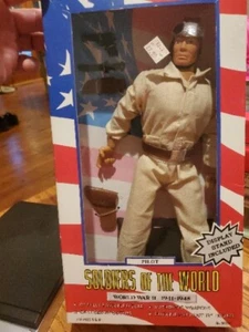 EXTREM SELTEN (ohne Jacke) Soldaten der Welt Figur USA Pilot WW II beweglich - Bild 1 von 13