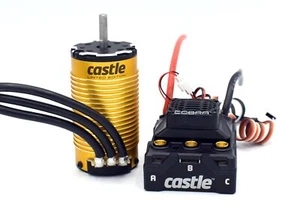 Castle COBRA 8 25.2V ESC w/Limited Edition Gold 1515-22 2200kv Motor 010-0172-04 - Picture 1 of 1