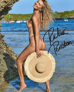Foto autografiada de Paulina Porizkova 8x10 (reproducción) - Imagen 1 de 1