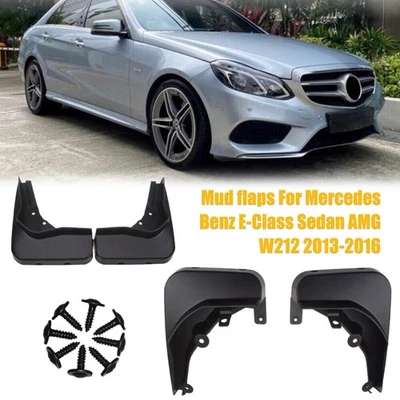4 piezas guardabarros para Mercedes Benz Clase E Sedán AMG W212 2013-2016 Foto 1 de 4