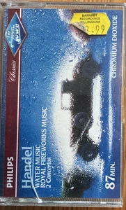 PHILIPS CASSETTE TAPE - HANDEL WATER MUSIC ROYAL FIREWORKS ENGLISH CHAMBER ORCH - Picture 1 of 1