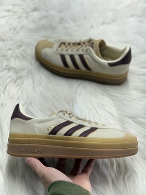 Adidas Gazelle Negrita Crema Blanco Granate Mujer JQ5127 NUEVO* Talla 8.5 Foto 1 de 4