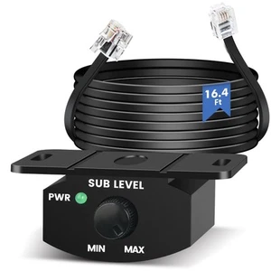 Universal Bass Control Regler für Auto Verstärker mit 4 PIN Verlängerungskabel 5M/1... - Bild 1 von 7