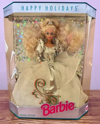 1992 Happy Holidays Barbie Special Edition Mattel # 1429 Holiday Barbie - image 1 of 4