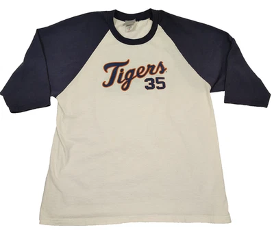 Justin Verlander #35 Detroit Tigers  Vintage Jersey T Shirt 3/4 Sleeves Size XL - Image 1 of 4