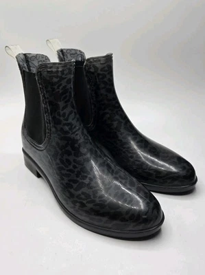 INC Intern'al Concepts Mujeres Raelynn Vinilo Tobillo Estampado Animal Botas de Lluvia Talla 8 Foto 1 de 4