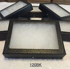 #120 (24) Riker Mount Display Case Shadow Box Frame Tray  4" X 3" X 3/4" 1 130BK