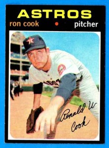 Ron Cook 1971 Topps #583 Houston Astros (ex) A