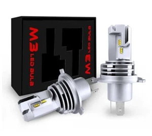 Coppia lampade a LED per Auto Moto H4 6500K 55W luce bianca Art.11905 - Foto 1 di 2
