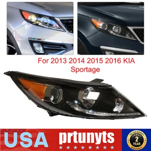 Halogen Headlight Headlamp Passenger Side For 2013 2014 2015 2016 KIA Sportage - Picture 1 of 14
