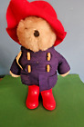 Vintage 1981 Paddington Bear Eden Spielzeug/Rote Mütze Stiefel Plüschtier 14 Zoll