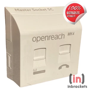 BT Openreach Master Socket ADSL Płyta czołowa MK4 NTE5c MK2 i VDSL Telefon Stołek brytyjski - Zdjęcie 1 z 2