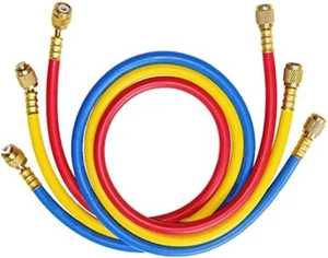 AC Charging Hose 1/4" SAE Flare Thread HVAC Air Condition Refrigerant Charging H - Picture 1 of 12