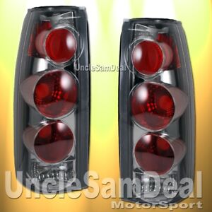 FOR SUBURBAN TAHOE YUKON C/K TRUCK CLEAR LENS CHROME TAIL LIGHTS DIRECT FIT PAIR