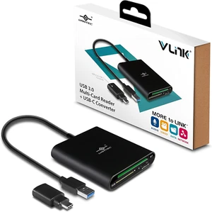 Vlink USB 3.0 Super Speed Multi-Card Reader for Micro SD/SD/SDHC/SDXC/CF Cards - Afbeelding 1 van 5