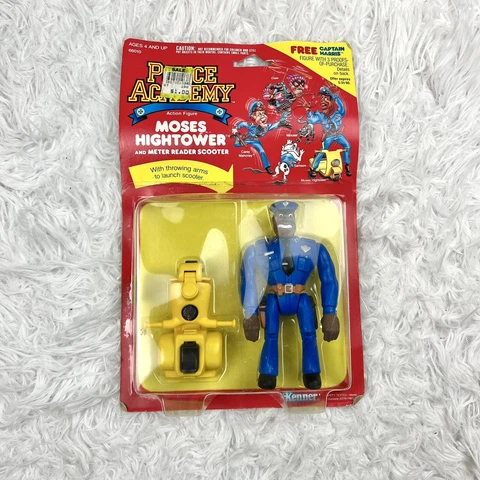 1989 Kenner Police Academy MOSES HIGHTOWER Action Figure MOC Vintage 89s Cover