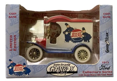 Gearbox 1912 Ford Deliver Car Pepsi Cola and Keystone Cops Coin Bank 1:24 New - Image 1 of 4