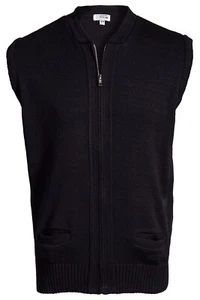 Chaleco suéter de acrílico de peso pesado con cremallera completa unisex - Imagen 1 de 3