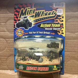 JA-RU 2005 Mini Wheels Diecast Work Crew - 9 Pack of Mini Toys Military Militia - Picture 1 of 2