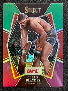 2022 Panini Select UFC Curtis Blaydes Green and Purple Prizm #184