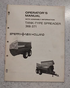 SPERRY NEW HOLLAND BEDIENUNGSANLEITUNG / BETRIEBSANLEITUNG - TANK - TYP STREUER 368 - 371 - Bild 1 von 2