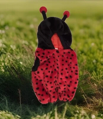 Ladybug Halloween Costume Hooded Polka Dot Vest Size 24 Mo. - Image 1 of 4