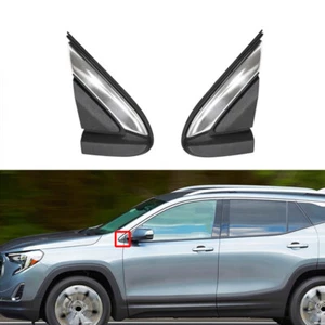 1 par de moldeo de esquina de espejo con borde de pilar de guardabarros delantero para GMC Terrain 2018-2022 - Imagen 1 de 6