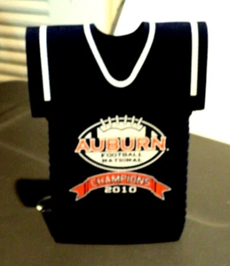 AUBURN TIGERS 2010 Champions Bottle Koozie: BRAND NEW: Blue: Football: NCAA - Picture 1 of 3