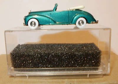 Praline Ho 1/87 Mercedes DB 300 S Cabrio Aperto Verde Chiaro Metallo #4204 Box - Immagine 1 di 4