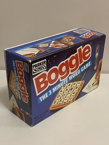 Vintage Boggle The 3 Minute Word Game - Parker 1987 - 100% Complete - Picture 1 of 8